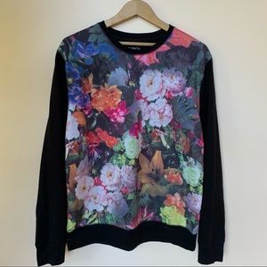 Carbon Brand Floral Print Sweater